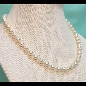 White Pearls, 8mm Pearls,Hand Knotted